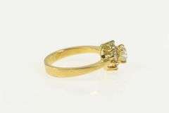 18K Yellow Gold 0.60 Ctw Old Mine Cut Diamond Halo Engagement Ring