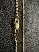 10k Yellow Gold Solid Round Rope Link Chain 1.1mm Necklace 28"