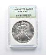 MS70 1989 American Silver Eagle NES