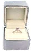 1.08ct Round Pink Sapphire Solitaire Ring in Platinum W/Box