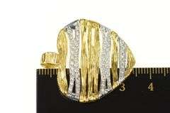 18K Yellow Gold 0.58 Ctw Roberto Coin Diamond Heart Love Pendant