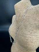 Sterling Silver Paperclip Rolo Link Chain 5mm Solid 925 Italy Necklace 18"