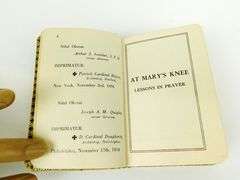 Vintage Celluloid Prayer Book - At Mary's Knee