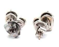 1.00ctw Diamond Cluster Heart Shaped Stud Earrings in 14K