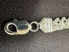 Sterling Silver Solid Miami Cuban Link Chain 10.3mm 925 Italy Heavy Curb Bracelet 8" Inch