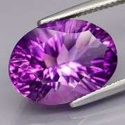 Concave flashing 9.27ct violet Amethyst