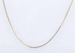Italian 925 sterling silver box chain necklace