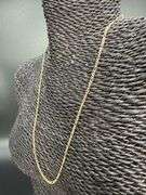 14k Yellow Gold Solid Pave Figaro Link Chain 1.9mm Necklace 18"