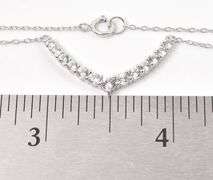 Sterling Silver CZ Gemstone Pendant Necklace