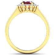 14KT Yellow Gold 2.30ct Ruby and Diamond Ring
