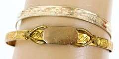2 Child's Antique Gold-Filled Bangles