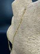 10k Yellow Gold Solid Pave Figaro Link Chain 4.3mm Necklace 22"