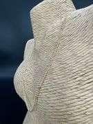 14k Yellow Gold-Hollow Pave Figaro Link Chain 2.6mm Necklace 22"