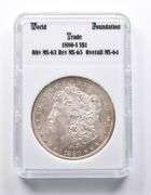 MS64 1880-S Morgan Silver Dollar World Trade Foundation