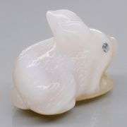 Gorgeous 36.99ct Agate bunny carving