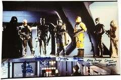 "Star Wars Bounty Hunters Vader Signed 16x20 Photo