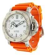 PANERAI PAM01223 Submersible Bianco, 42mm, White Dial, Stainless Steel W/ Box