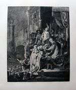 Rembrandt, Christ Before Pilate, Highly Collectible Etching