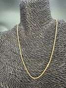 10k Yellow Gold-Hollow Franco Wheat Rope Chain 1.85mm Necklace 22"