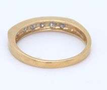 10kt Yellow gold 6 stone diamond band