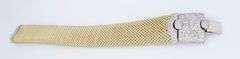Unique Mesh Bracelet with Diamond Clasp
