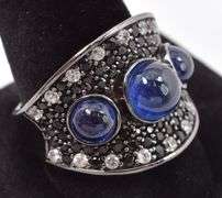 Sterling Silver Multi-Gemstone Ring