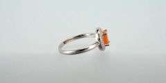 Natural 1.35 Ct Orange Fire Opal Ring