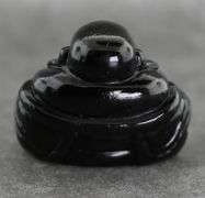 Glistening 87.22ct untreated Tektite Buddha!