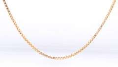 14kt Yellow gold box chain necklace