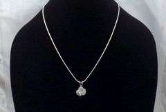 Sparkling 2 Ct Mint Green Simulated Diamond Pendant