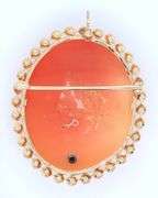 10kt Yellow gold Cameo pin pendant