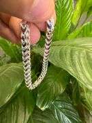 Sterling Silver Men's Franco Chain 4.6mm Solid 925 Italy New Bracelet 7"