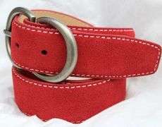 Classy Fine Quality Suede Belt, Made In Italy