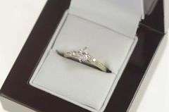 14K White Gold 0.60 Ctw Diamond Oval Cathedral Engagement Ring