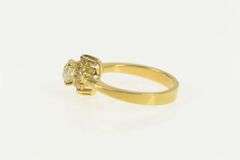 18K Yellow Gold 0.60 Ctw Old Mine Cut Diamond Halo Engagement Ring