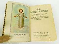 Vintage Celluloid Prayer Book - At Mary's Knee