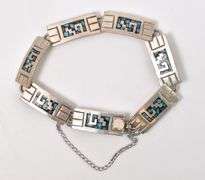 Sterling Silver Turquoise Inlay Bracelet