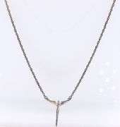 Vintage 925 sterling silver Angel pendant on chain necklace