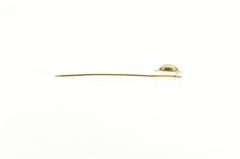 14K Yellow Gold Victorian Ornate Scroll Trim Natural Opal Stick Pin