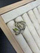 Sterling Silver Natural Gemstone Perdiot Ring Size 6