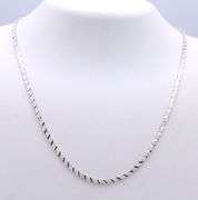 Italian 925 sterling silver fancy link necklace