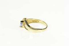 14K Yellow Gold Marquise Tanzanite Diamond Accent Statement Ring