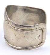 Vintage 925 sterling silver wide cuff bangle