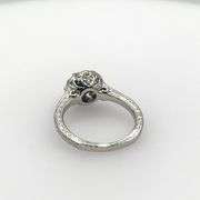Blue Saphire and Diamond Ring