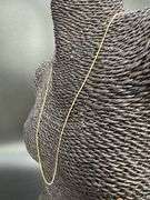 14k Yellow Gold Solid Box Link Chain 1mm Necklace 18"