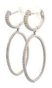 Sonia Bitton 0.65ctw Diamond Oval Drop Earrings in 14K