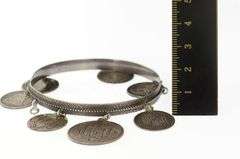 Silver 1883 Chicago Motif Love Token Victorian Coin Bracelet