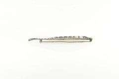 Sterling Silver Cini Black Starr & Gorham Art Nouveau Leaf Pin/Brooch