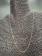 10k Yellow Gold Solid Box Chain 0.7mm Necklace 050 Gauge 18"
