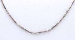 Vintage 925 sterling silver Mexico beads chain necklace